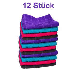 12 x Mikrofasertuch Microfasertuch Mikrofaser Microfaser...